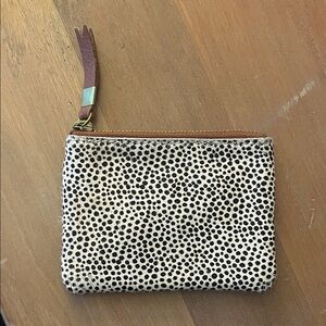 Madewell Leather Spotted Change Purse